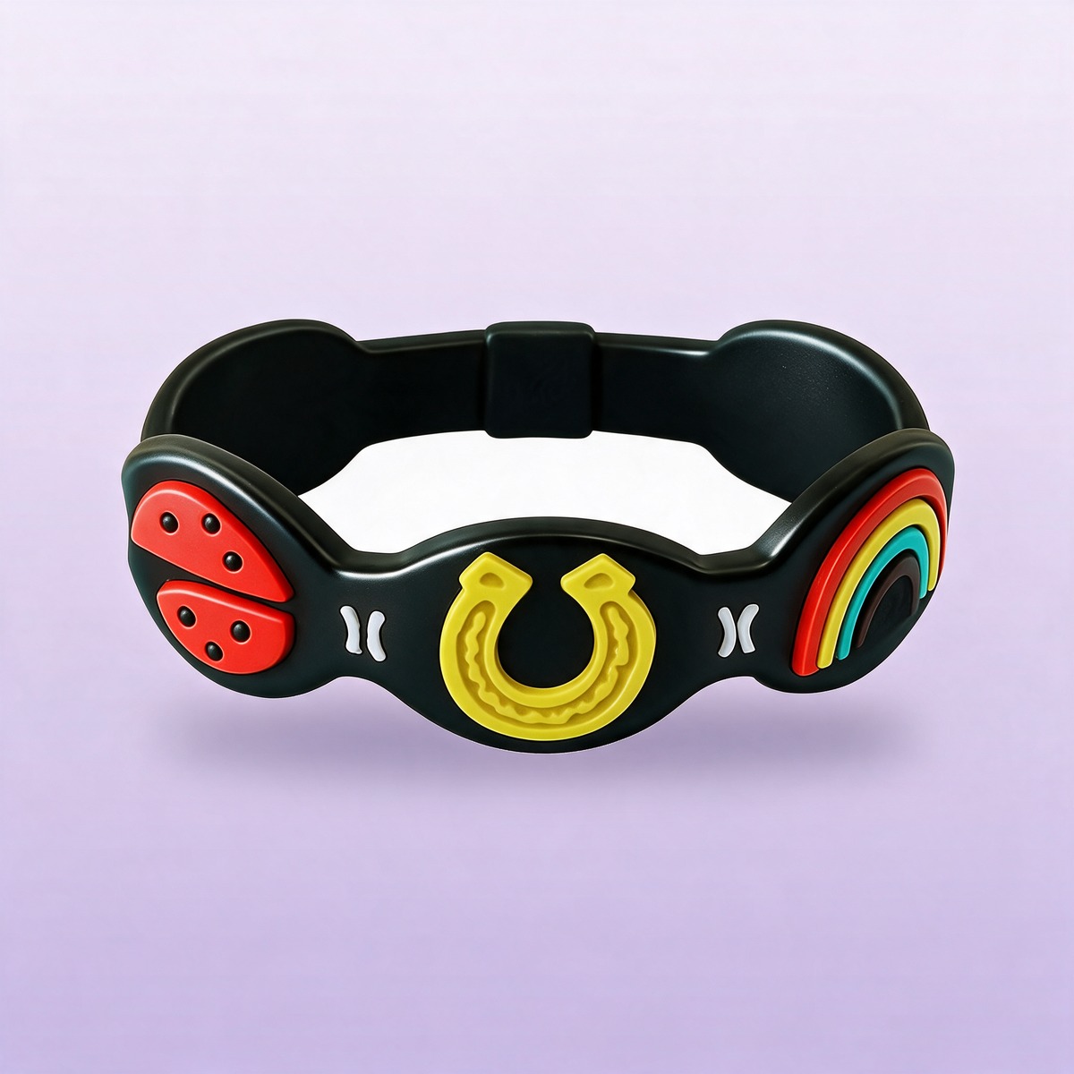 Black Lucky Arm Charm bracelet
